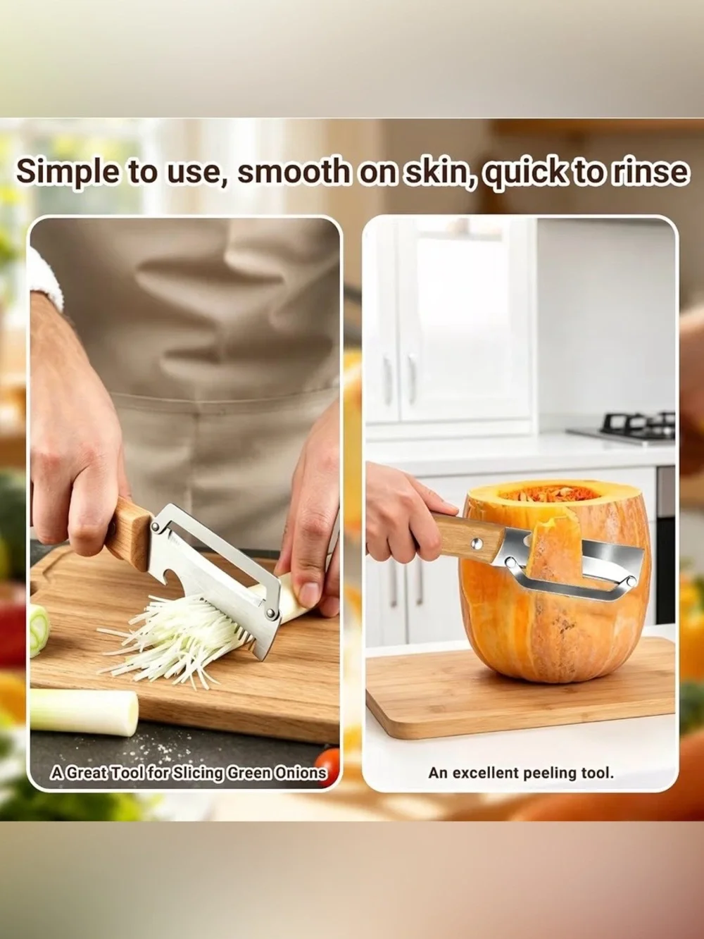 Multifunctional Vegetable Peeler and Julienne Peeler (1Pc)